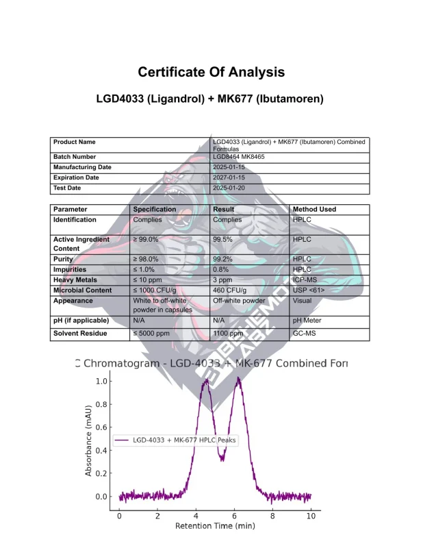 BEHEMOTH LABZ LGD4033 (Ligandrol) + MK677 (Ibutamoren) Stacks