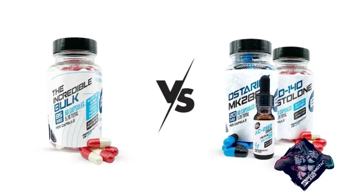 Side-by-side comparison of two product sets with ‘VS’ graphic in the center.